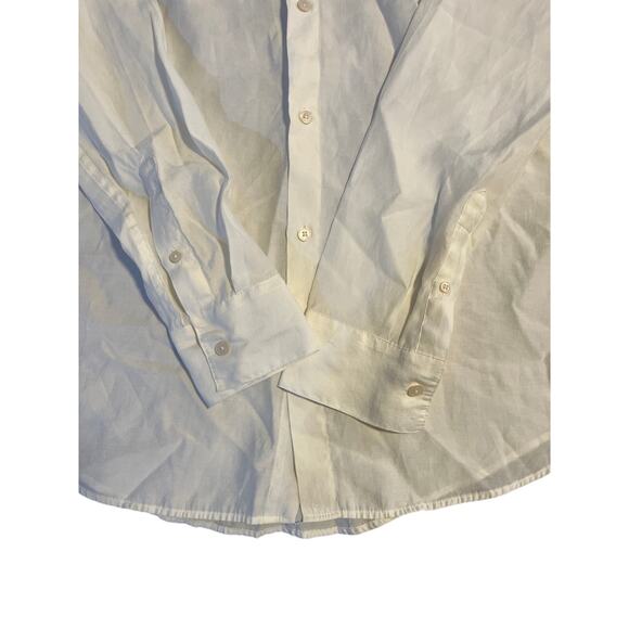 Zara Men's Collar Button up Dress Long sleeve Shirt Regular Fit Size Medium - Picture 6 of 7